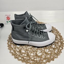 Converse Chuck Taylor All Star Lugged Winter High GTX Limestone Grey Women’s 7.5