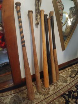 Old baseball bats
