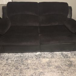 Custom Black Pull Out Couch