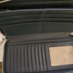 Blue Michael Kors Wallet 