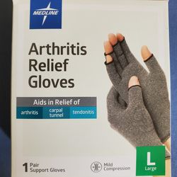 Arthritis Relief Gloves New Size Large