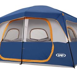 5 to 8 Person Tent, Portable Cabin Tent, Camping Tent 4-Person Easy Set Up, Waterproof with Top Rainfly for Outdoor Camping/Hiking