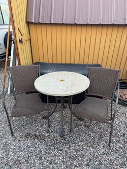 Patio table and chairs