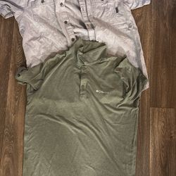 2 Men’s Medium Columbia Shirts 