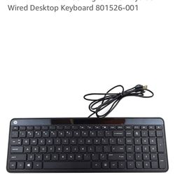 HP KBAH21 Black US English 105-Keys USB Wired Desktop Keyboard 