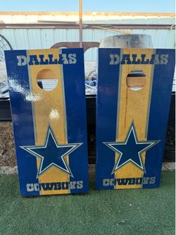 Dallas Cowboys Cornhole Board Set – Bean Bag Toss Game
