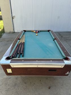 Commercial Grade Coin Operated Fisher Pool Table