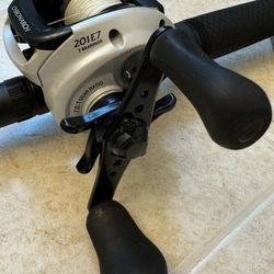 Left Hand Retrieve Bait Reel - Shimano Chronarch 201e7