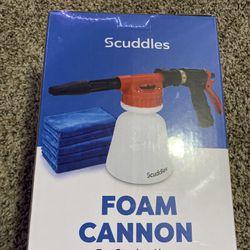 Scuddles Foam Cannon With 6 Microfiber towels