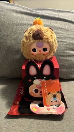 Puterfish Plush Doll with capybara Costume