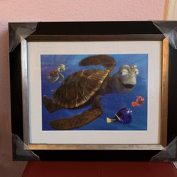 Disney ,Finding Nemo Lithograph Framed