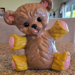Hand Painted Ceramic Teddy Bear