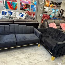 Juego De Sala,  Sofa Y Loveseat 