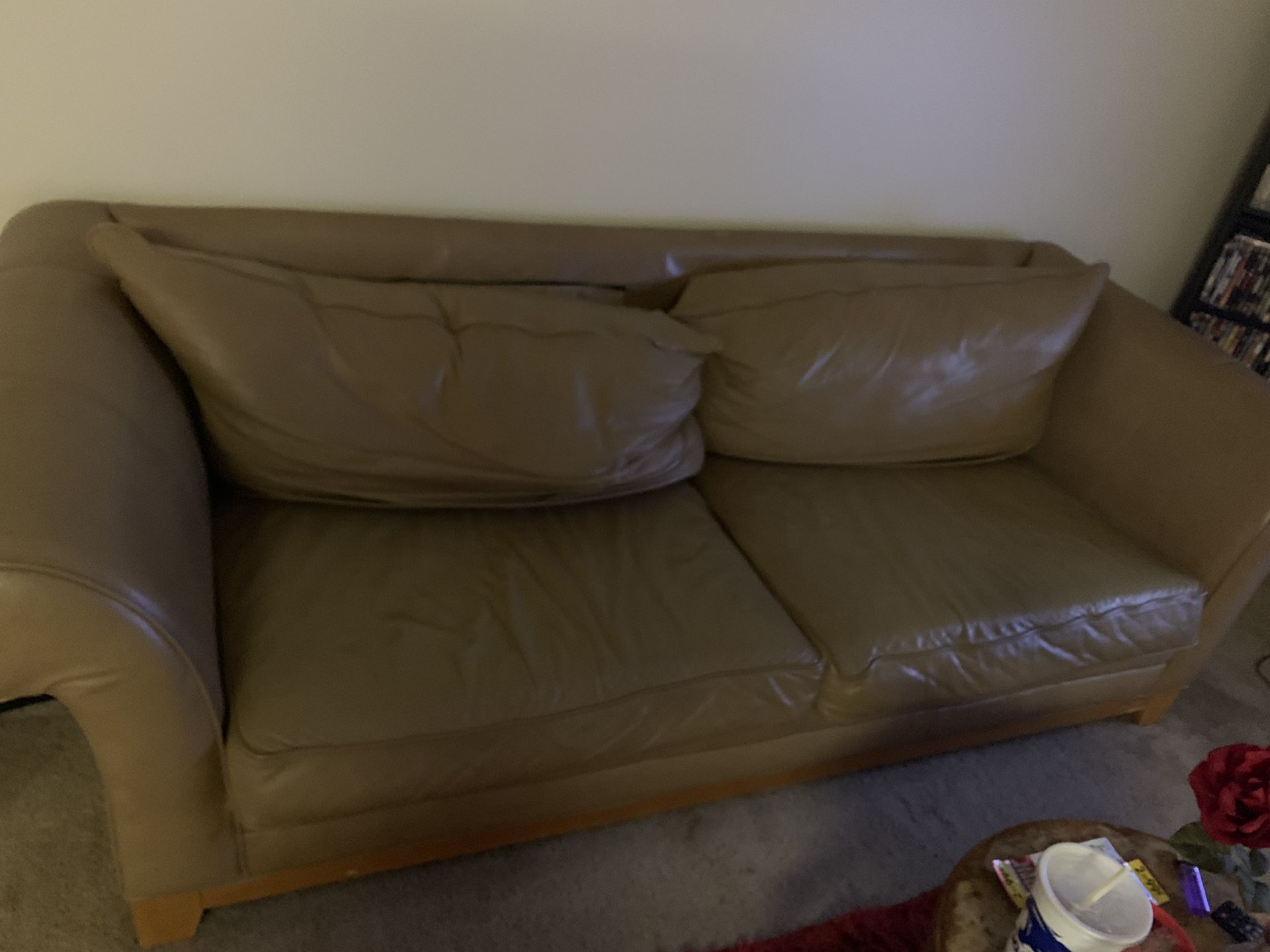 Tan couch for sale ($50 OBO)