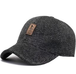 Winter Hats for Men Baseball Cap Warm Dad Caps with Earflaps Adjustable