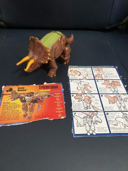 Vintage Beast Wars Triceradon Deluxe Class (1999) - 100% Complete with Manual & Card