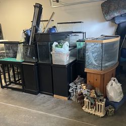 Free aquariums and equipment