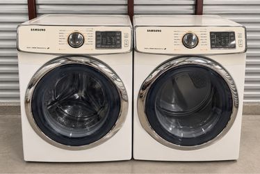 Samsung electric washer gas dryer set