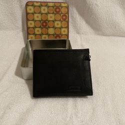 Fossil Black Leather Wallet 