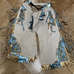 Costume- Real Leather Riding Chaps For Cowboy Costume 