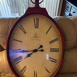 Pier One Beautiful Red Wall Clock
