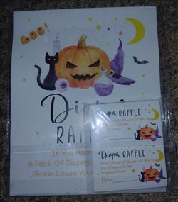 Halloween Themed Diaper Raffle Tickets