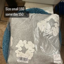 size small denim tears hoodie 