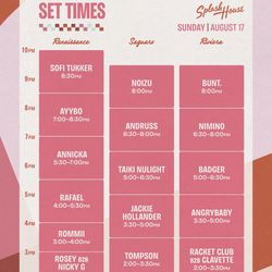 Splash house Weekend 2 Sunday Ticket Only 