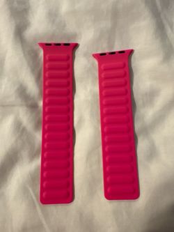 MVMT Hot Pink Magnetic Silicone Loop Band for Apple Watch (38/40/41/42mm)