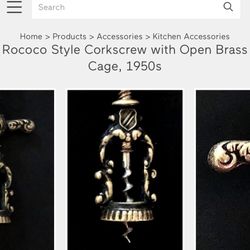 Solid Brass Corkscrew Vintage 