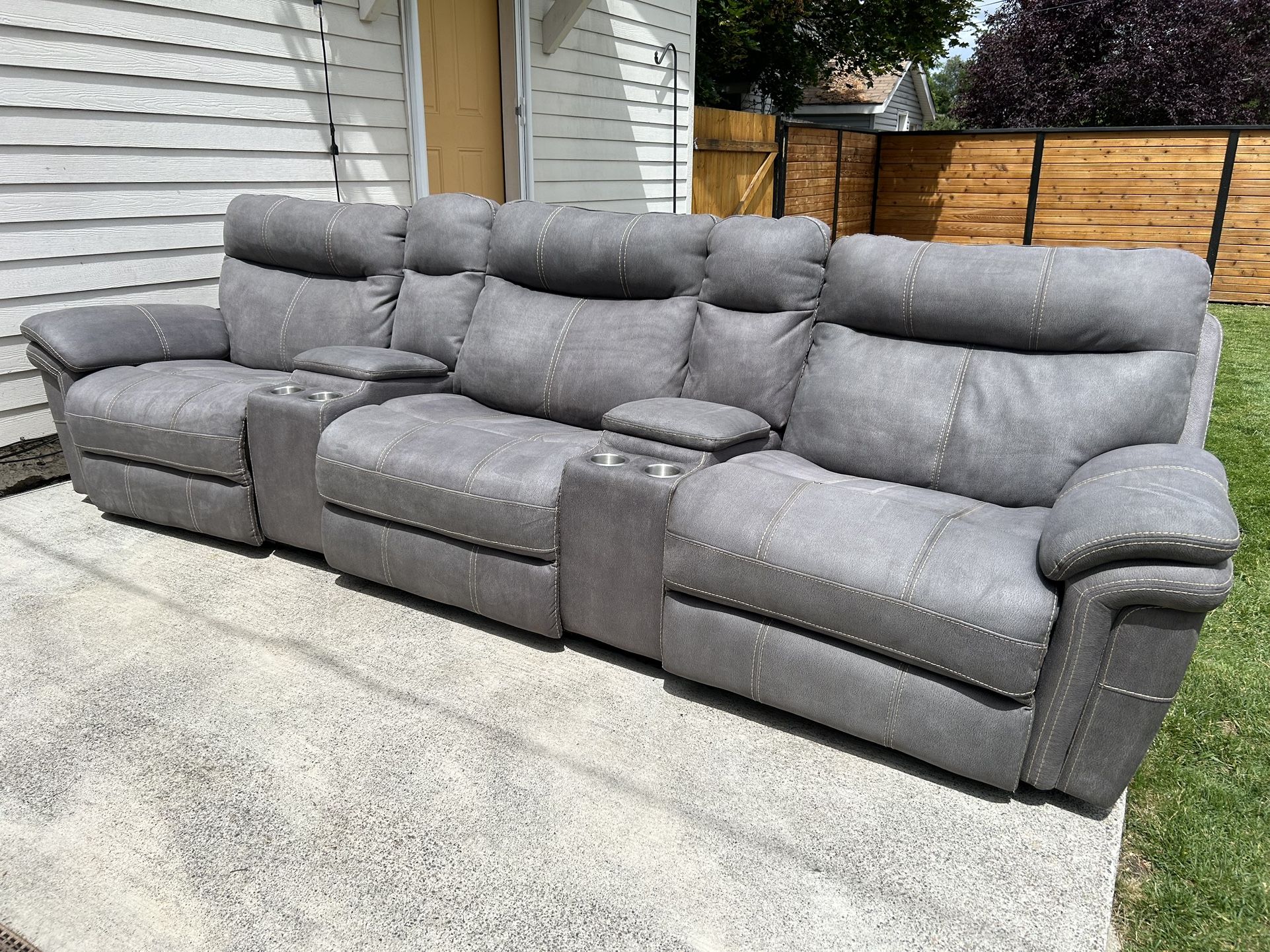 Home Theater Seating Power Reclining Sofa