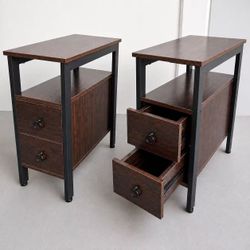 Nightstands End Tables Set of 2 New