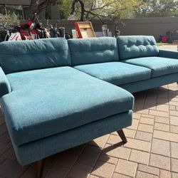Teal Joy Bird sectional