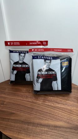 Stafford Premium Crew Neck T-Shirts 3-Pack XXL