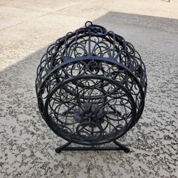 Vintage Iron Wine Bottle Holder Rack. Reduced $130