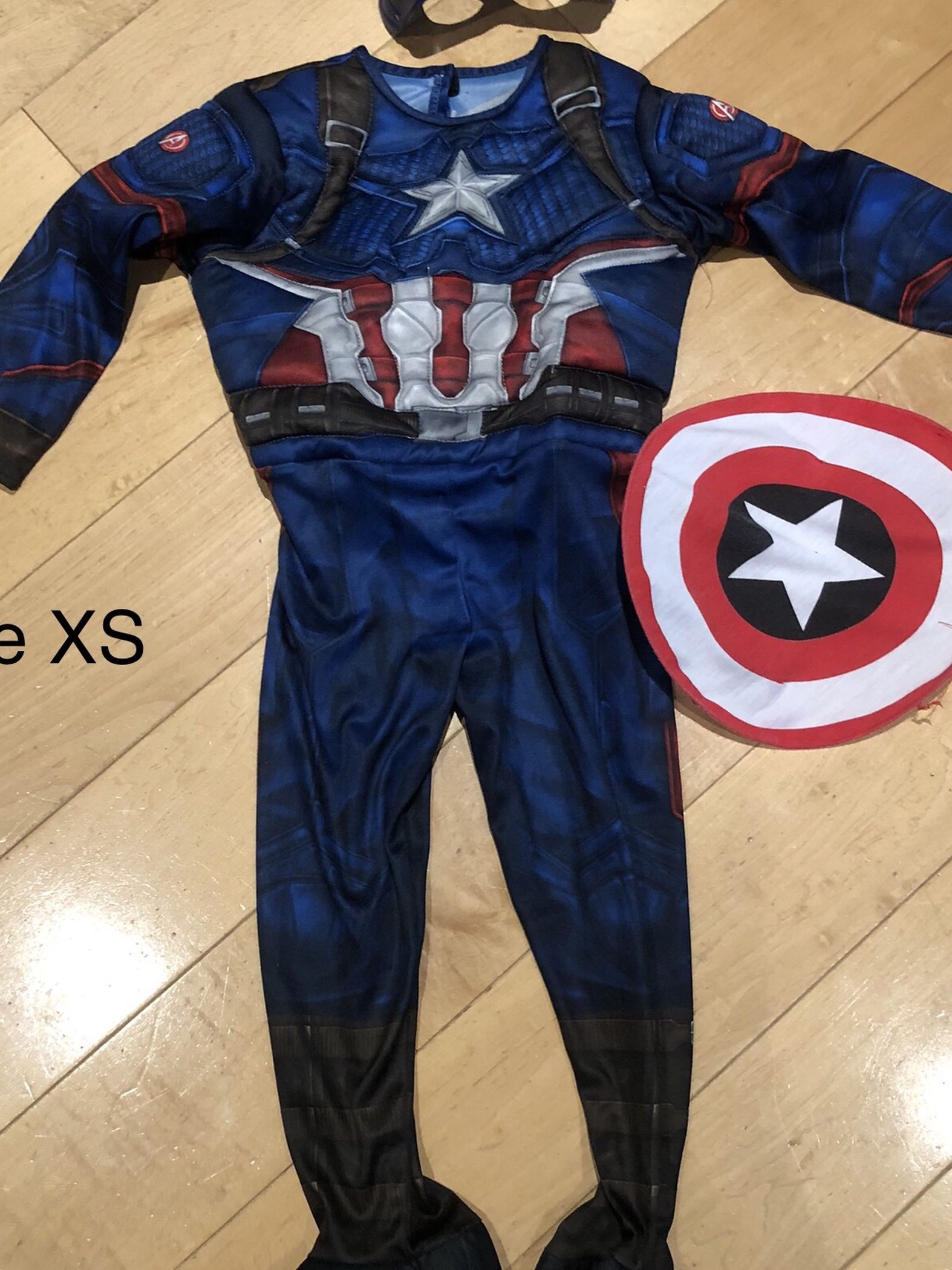 Captain America Kids Costume Size XS (3-4)