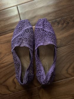 Toms purple lace 8.5