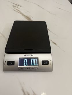 Weighing scale accepting offers