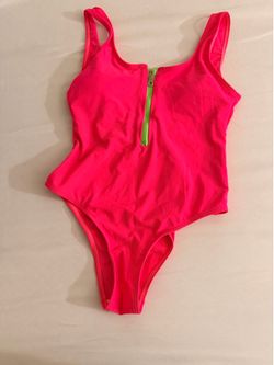 Neon Pink One-Piece Swimsuit