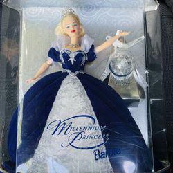 1999 Barbie Millennium 23995 Princess Doll - Blue Special Edition