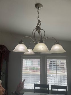 5 lamp chandelier