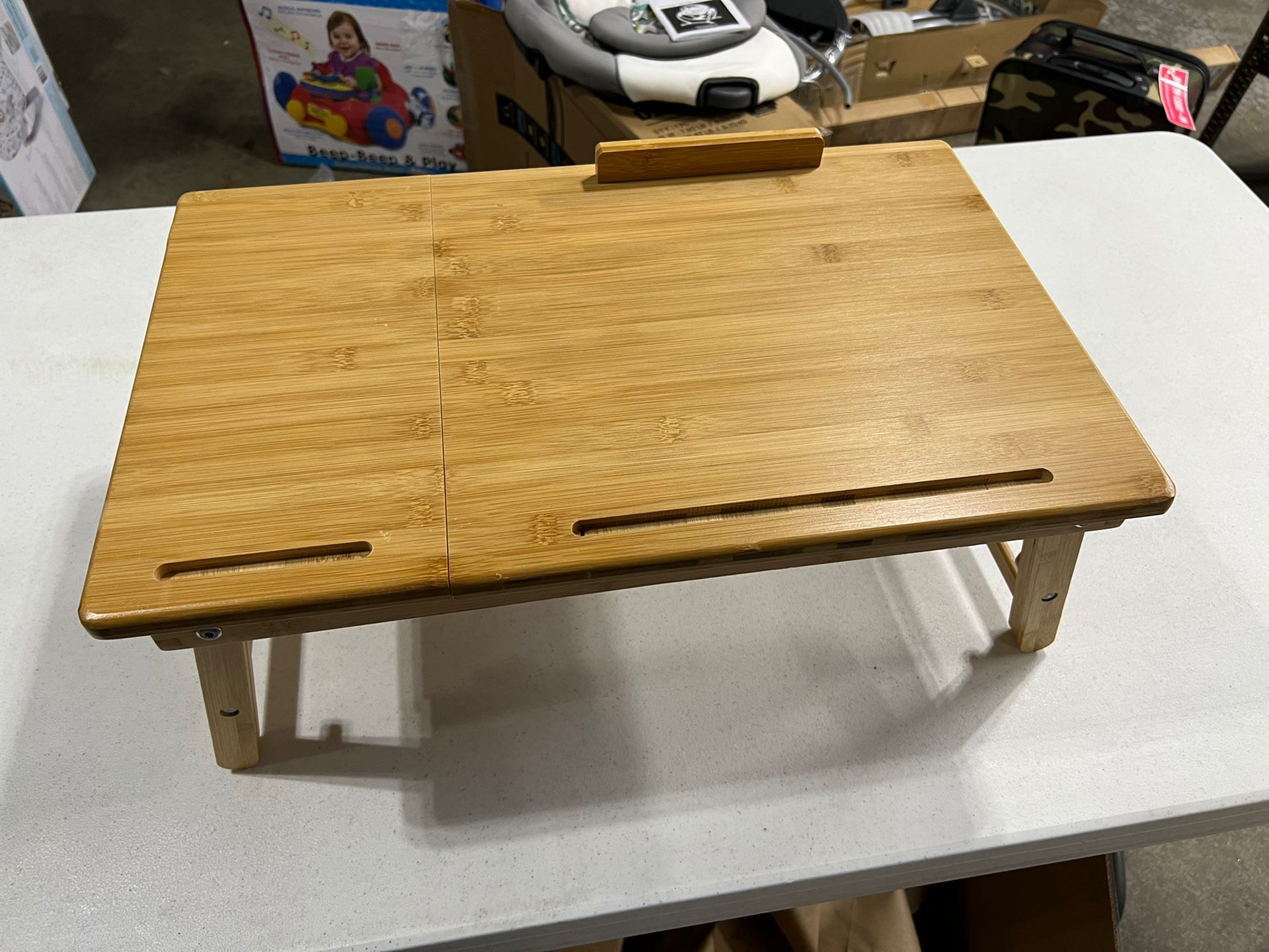 MORVAT Laptop Lap Desk with Storage Bed Desk Lap Tray