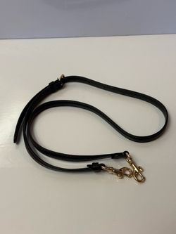 Authentic coach leather shoulder crossbody slim strap black with gold hardware