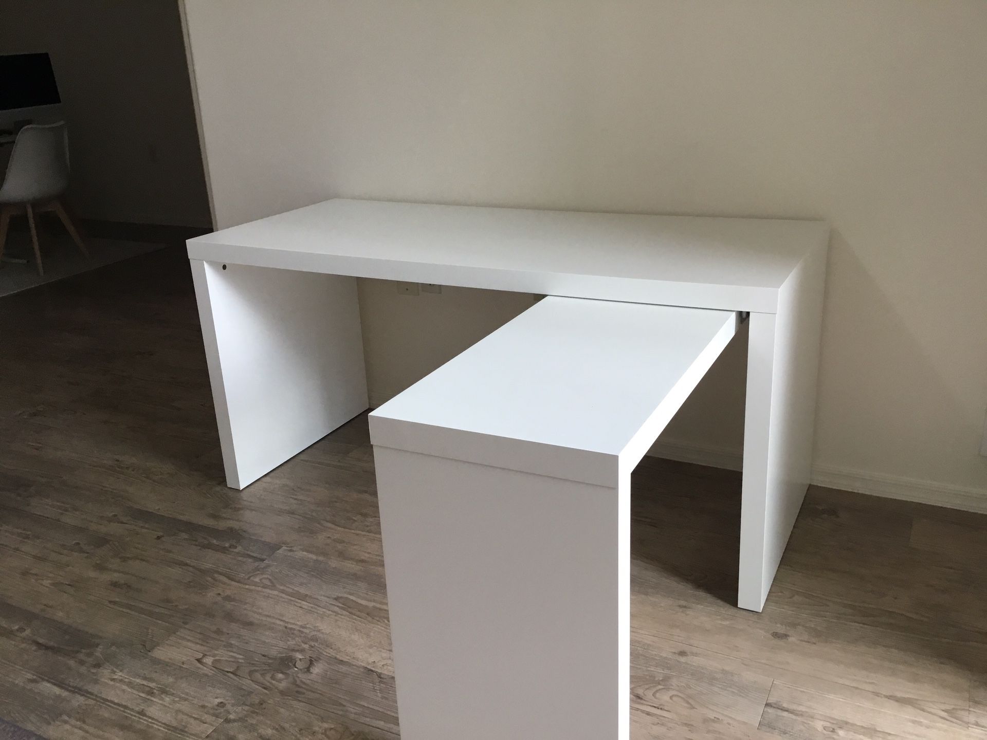 White IKEA Desk 