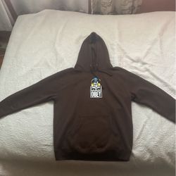 Obey Brown Angel Hoodie Size L