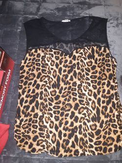 Leopard shirt 2X