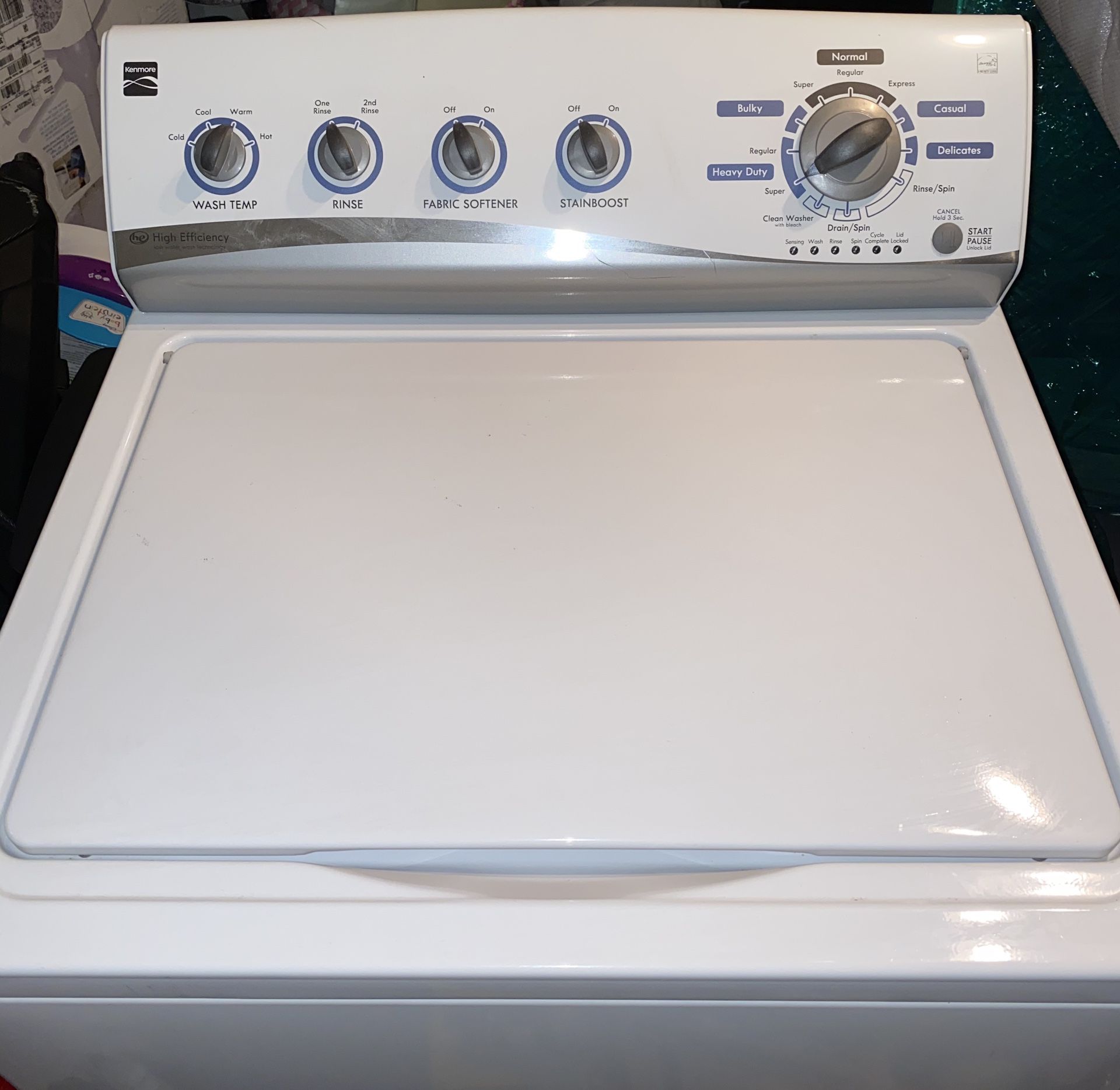 Kenmore Top Load High Efficiency Washer