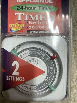 INTERMATIC Lamp & Appliance 24-Hour Timer 2 Settings TN111C New/Sealed
