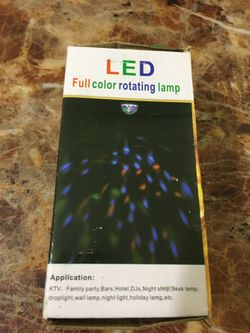 Full color rotating lamp