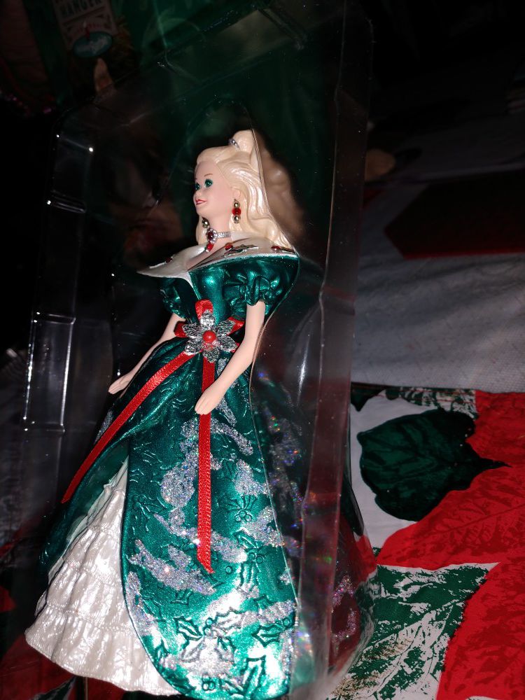 Holiday Barbie stocking hanger